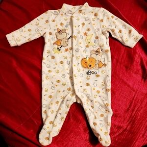First Moments Halloween Sleeper Footed One Piece Snap Closure Infant Baby 0-6M